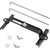 Aoerzn Premium Adjustable Battery Hold Down, 10" 304 Stainless J Hook Kit | Universal Adjustable Battery Crossbar for Tray, 5.35"-7.85" adjustable width, Good Contact, Corrosion Resistance