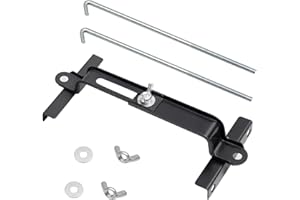 Aoerzn Premium Adjustable Battery Hold Down, Universal Adjustable Battery Crossbar with J Bolt, fit for SUV Car, Good Contact, Corrosion Resistance (8inches / 19cm bolts)