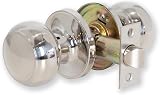 XFORT Bello Passage Knob Set Polished Chrome Non Locking Door Knob