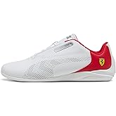 Puma Men's Ferrari Drift CAT Decima Sneaker, Puma White-Puma White, 13