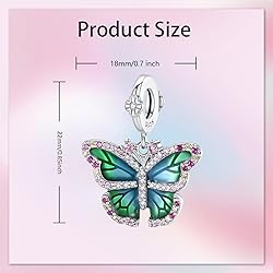 Alstade Spring Butterfly Charm 925 Sterling Silver