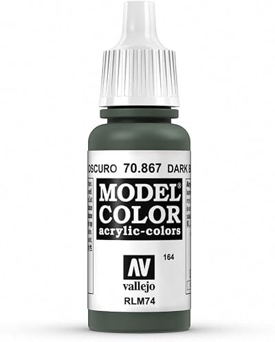 Vallejo Model Color Olive Green 17 ml Acrylic Paint Eyedropper Bottle