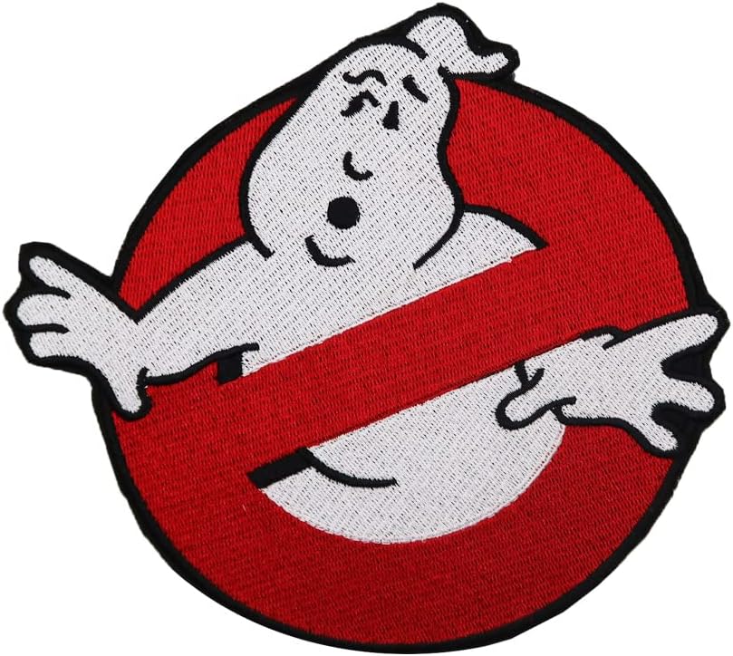 Mixed Media - 7'' Large Ghost Halloween Costume Embroidered iron on Patch