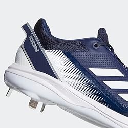 adidas Men's Icon 7 Baseball Shoe, White/Team Navy