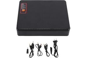 Fafeicy Uninterruptible Power Supply, Mini UPS 12000mAh Backup Battery Power Supply for Router Modem Camera USB Type C POE Mu