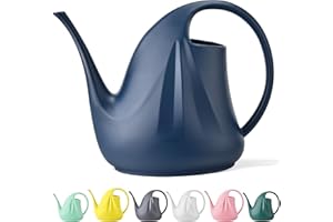 NOBONDO Watering Can for Indoor Plants, Outdoor Flowers, and Hanging Baskets – Long Spout for Precision Watering, Minimalist Nordic Style, Ideal for Houseplants and Bonsai (1/3-Gallon, Navy Blue)