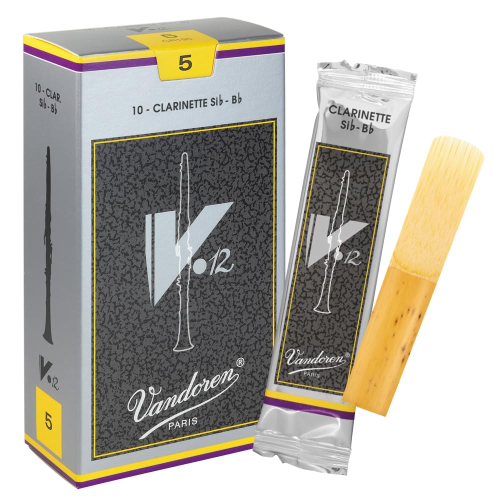 Vandoren V12 Bb clarinet reeds, box of 10 - Strength 5
