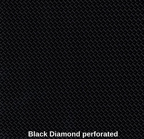 Marine Vinyl Waterproof Black Diamond Perforated 54 Inch Fabric By the Yard Sold (Luvfabrics)