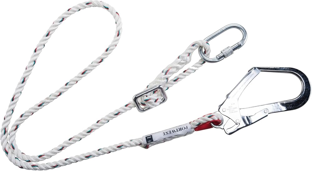 Portwest FP22 Adjustable 2m Restraint Lanyard White