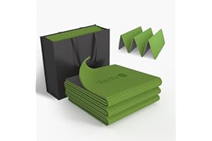 Yoga Mat 72"X24" WeMe TPE Exercise Yoga Mat 4mm/6mm/8mm Thick -2024 New Training Folding Mat Fitness Mat for Women, Men & Children,Non-Slip High-Density Eco Friendly for Pilates Mat with Storage Bag