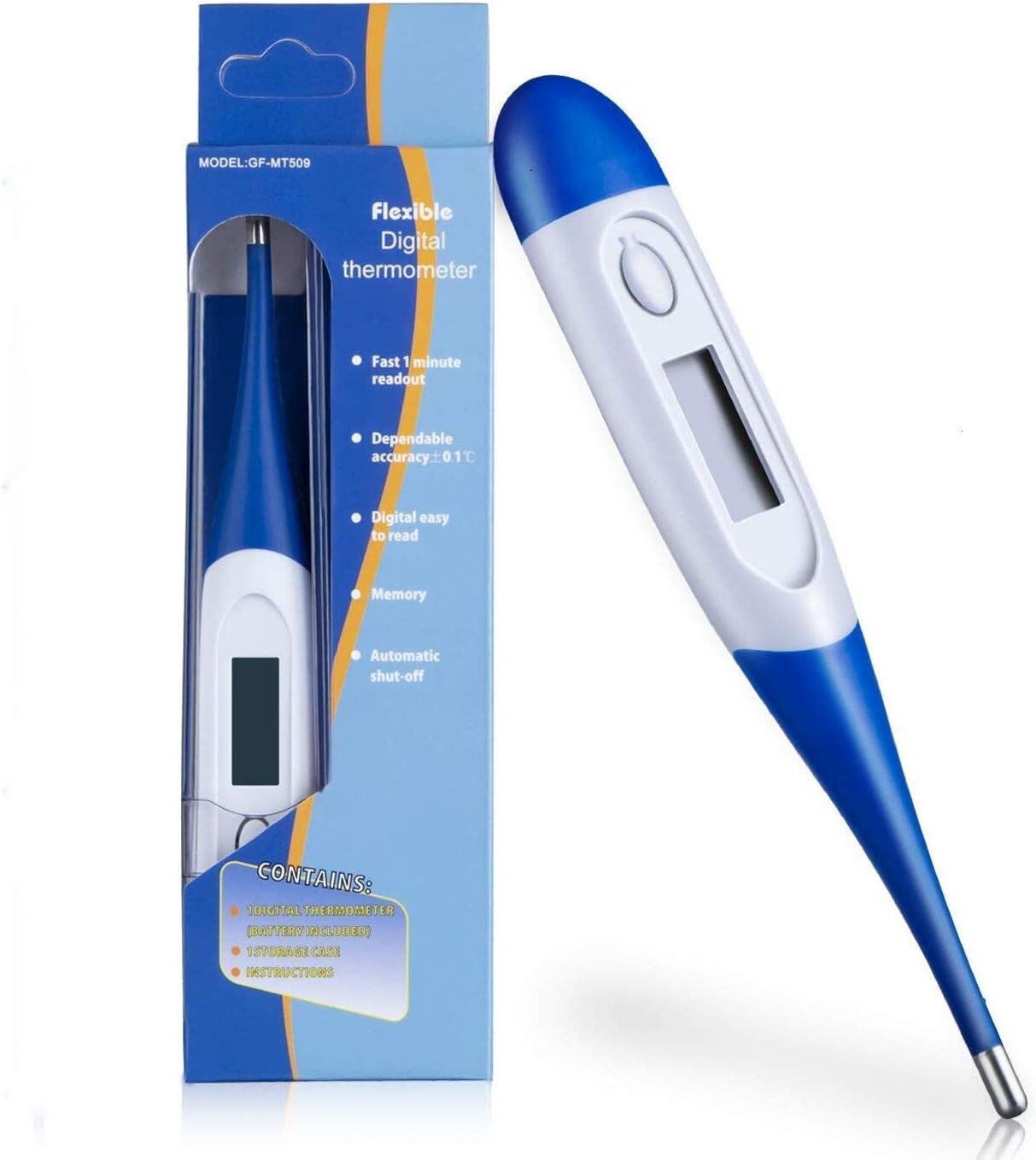Gr8ware Digital Thermometer, Accurate and Fast Readings,Oral Underarm