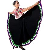 Authentic Mexican Skirt for Women Traditional Made by Original Mexican Artisans in Guerrero Folklorico Dress folklorico Skirt
