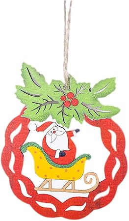 Albero Di Natale In Legno Amazon.Imikeya 1 Albero Di Natale Da Appendere In Legno Amazon It Casa E Cucina