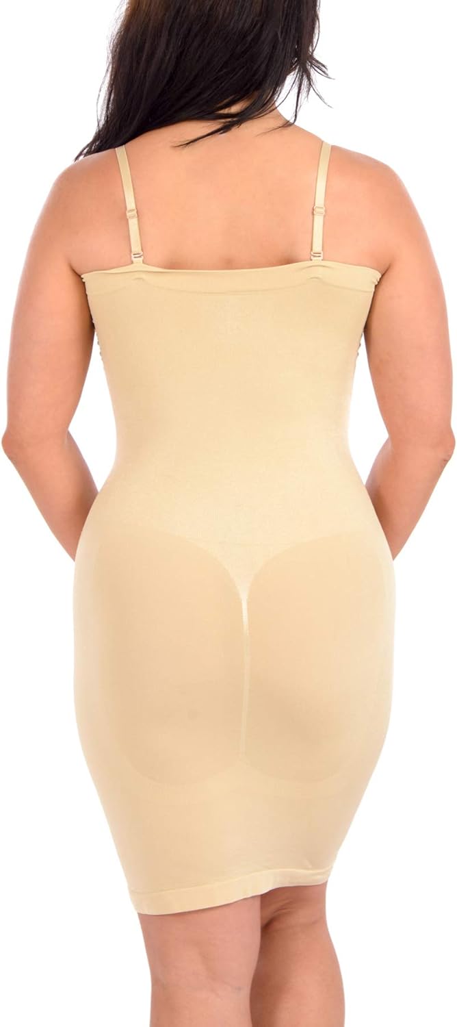 Body Beautiful Strapless Full Body Slip Shaper in Shiny Yarn at  Women’s Clothing store