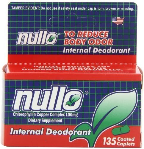 Nullo Internal Deodorant, Coated Caplets, 135 Caplets by Monticello