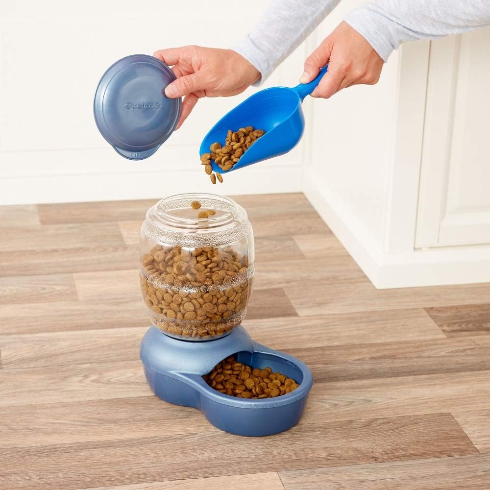 Pet Supplies : Petmate Replendish Feeder with Microban Automatic Cat and Dog Feeder 4 Sizes Available : Pet Self Feeders : 