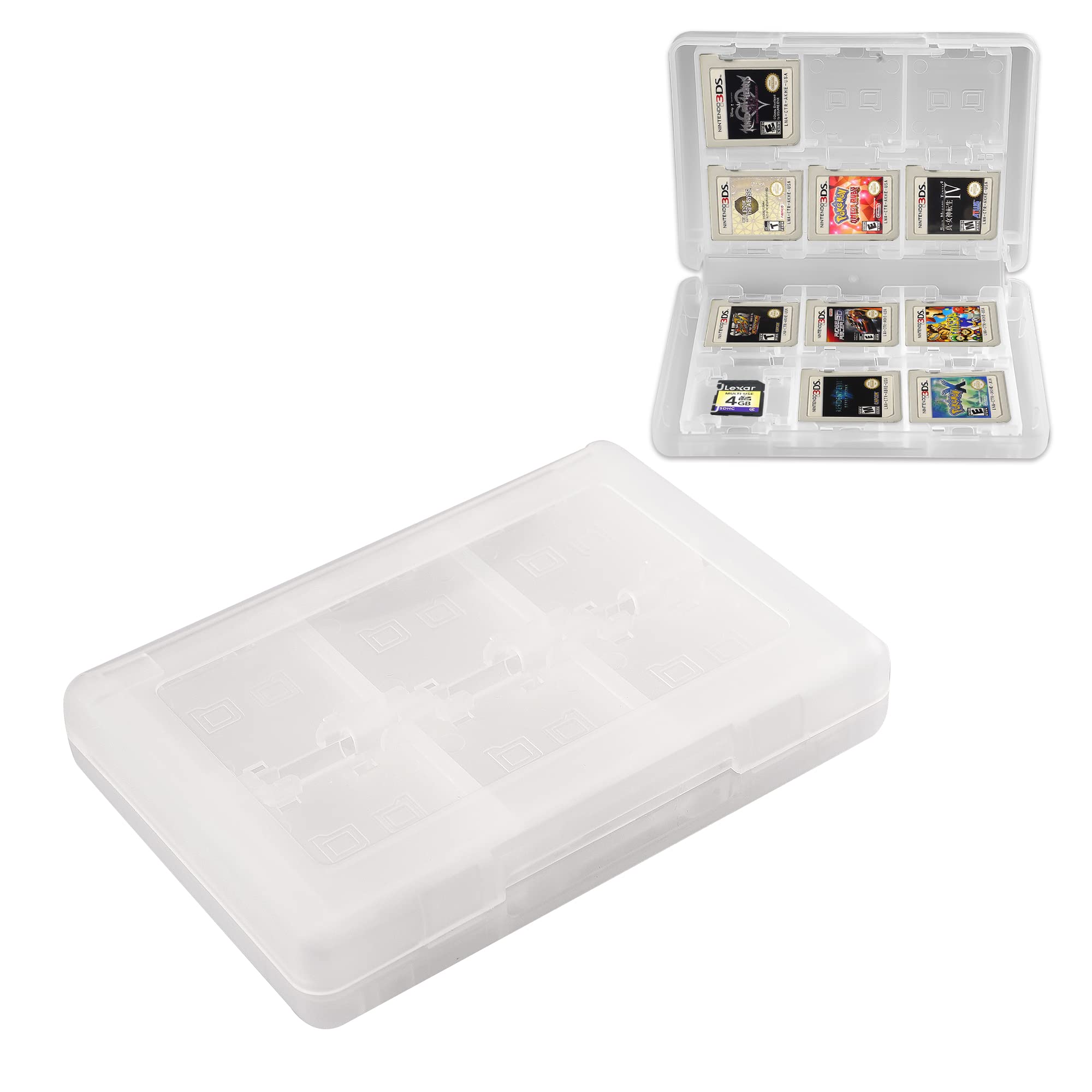 Photo 1 of 3DS Game Holder Card Case, 28-in-1 Game Holder Card Case Compatible with Nintendo NEW 3DS / NEW 3DS XL / 3DS / 3DS XL / DSi / DSi XL / DS / NEW 2DS /NEW 2DS XL / 2DS/ 2DS XL Catridge Storage Box (White)