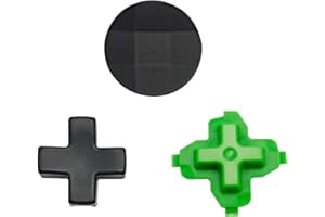 E-MODS GAMING Magnetic Metal Directional Pads Kits, D-pads (Faceted & Standard) Replacement Parts for Elite Series 2 Controller, Xbox One Elite Controller, Xbox One, Xbox One S/X controllers (Black)