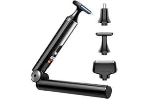 NUBACK Electric Back Shaver for Men, 3 in 1 Mens Back Shaver, Cordless Body Hair Trimmer with Extendable Long Handle, Self-Service Body Groomer Razor with Wider Blade