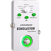 COOLMUSIC A-DE01 Echolation Digital Delay Pedal with 9 Effects&hellip;