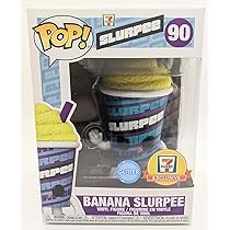 Funko Pop 7 Eleven Diamond Slurpee Banana 90 Slurpee Yellow Glitter in Pop  Protector