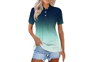 SHUSUEN Polo Shirts for Women Short Sleeve Collared Tees Business Casual Button Down Blouses Summer Basic Tunic Tops 2024