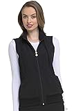 HeartSoul Zip Front Scrub Vest with Detachable