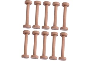 ciopswslk Weaving Bobbins Wood Bobbins Sewing Size Wooden Empty Spools Suitable For Winding Thread Yarn Or Other Materials Cr