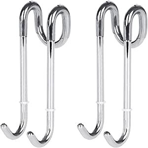 Bamodi Set 2 Ganchos de Baño Mampara Ducha Ideal Pantalla para Ducha de Vidrio Ganchos de Baño Ligeros para Pantalla de Ducha – Uso como Toallero Baño ...