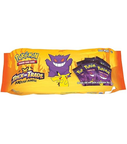 Pokémon Trick Or Trade - Mini Paquete De Refuerzo Edición Especial Halloween, Con 3 Cartas Aleatorias Por Sobre
