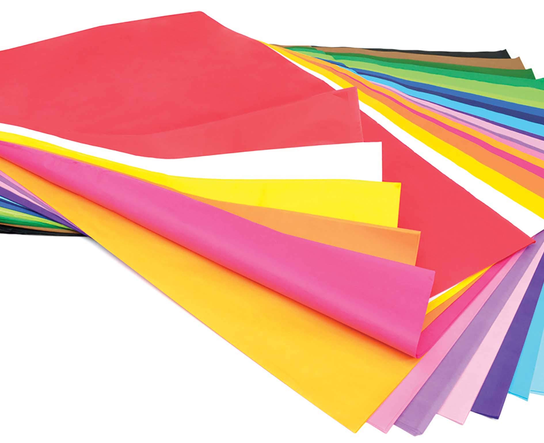 Scola Tissue Paper, 20 Colors, 480 Sheets, 50 x 76 cm, Craft, Decorative Paper, Ideal for Hobbyists and Professional Crafters, Adults and Kids