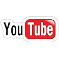 You Tube YouTube sticker decal 6" x 3"