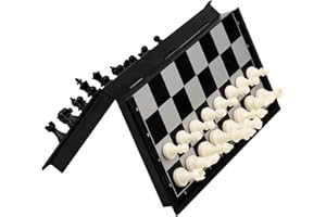 QuadPro Magnetic Travel Chess Set 9.84 Inches with Folding Chess Board Educational Toys for Kids and Adults, 2 Players
