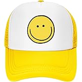 Yomko Smiley Face Baseball Cap Trucker Hat for Men Women
