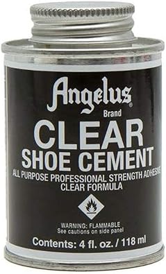 clear shoe cement