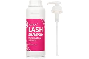 ACTROL Lash Extension Cleanser Rose 500ml Eyelash Shampoo Lash Cleanser Foam with Salon and Home Care