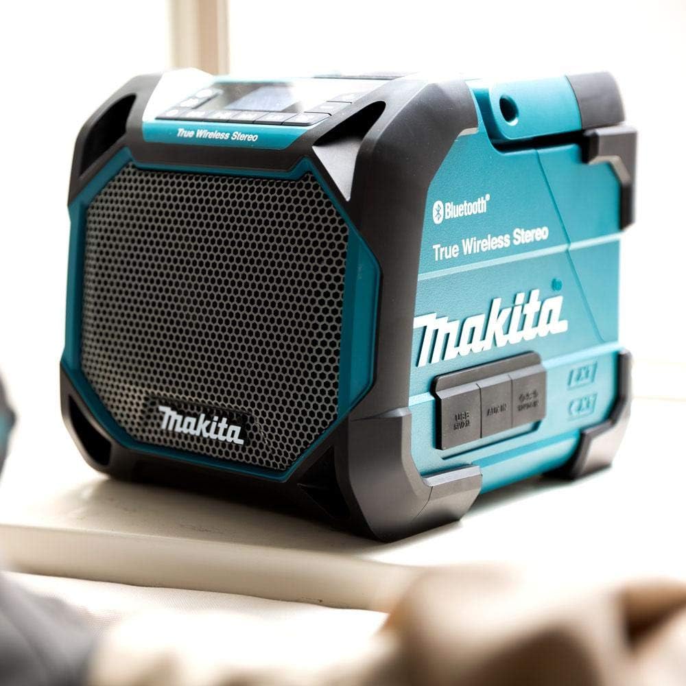 Makita DMR203 Li-ion 10-8V/12V Max CXT / 14.4V /18V LXT Job Site Speaker with Bluetooth - Batteries and Charger Not Included - Image 4