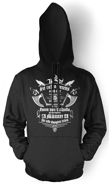 Uglyshirt89 Rufen Männer Und Herren Kapuzenpullover Wikinger Odin