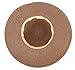 Straw Hat Women's Wide Brim Summer Beach Sun Hat w/Bowtie Ribbon, Brown