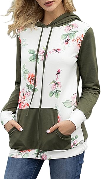 womens floral hoodies