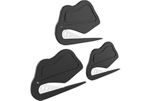 Boduoyejieyi Letter Opener Envelope Slitter – Envelope Opener,Mail Opener,Wrapping Paper Cutter,Package Opener, Style （Black+Black+Black）