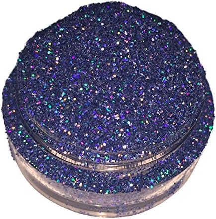 Calavera Cosmetics Blue Glitter For Eyeshadow / Eye Shadow / Eyes / Face / Lips / Nails Makeup Glitter Dust Shimmer - Compare to NYX - Holographic Loose Cosmetic Glitter / Nail Art (Lucid Dreamer)