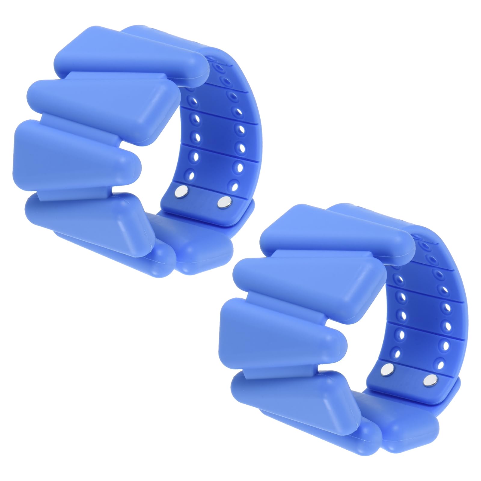 PATIKIL Adjustable Wrist Weights Set of 2, 2Lbs Total (1lb Each) Silicone Ankle Walking Weights for Women Men Bracelets for Training Yoga Jogging Aerobics, Blue