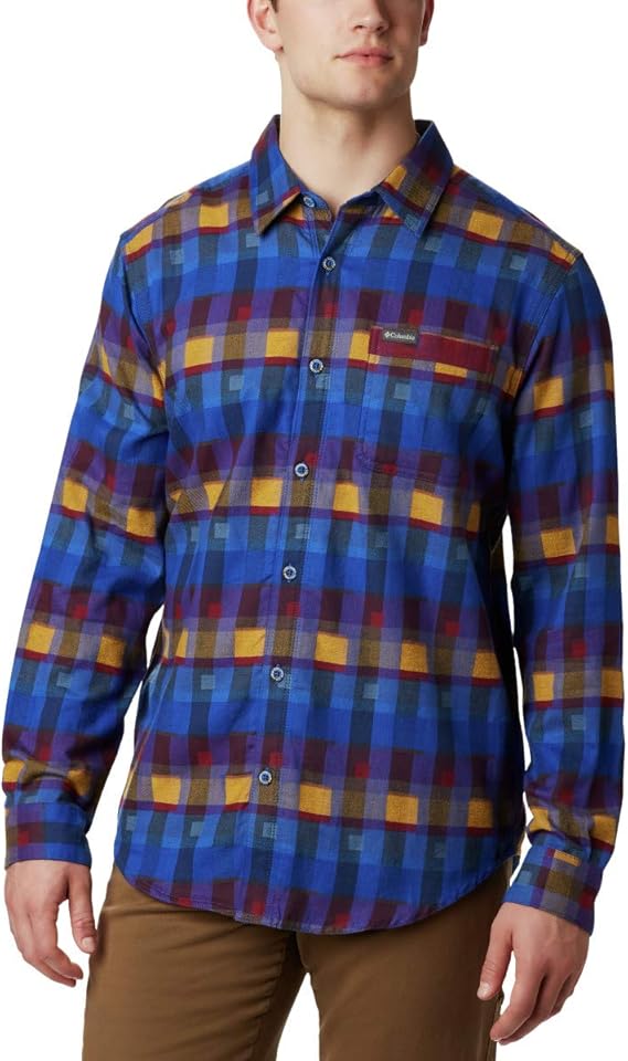 stretch flannel shirt mens