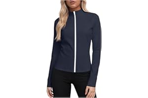 UPF 50+ Hoodies for Women Zip Up Long Sleeve Sun Top UV Protection Lightweight Coat Hiking Outdoor Fashion Tee