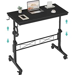 Small Portable Rolling Standing Desk - 32 Inch