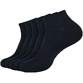 MERNEST Athletic Running Ankle Socks for Men & Women Pack of 5 - Lightweight Cotton Low Cut Socks - Super Soft Ankle Sock