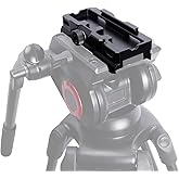 NICEYRIG Extended Quick Release Plate for Manfrotto-Style to Quick Release Clamp for Arca-Swiss, Tripod to Gimbal Adapter Applicable for DJI RS 4/4 Pro/3/3 Pro/2/RSC2, Ronin S - 563