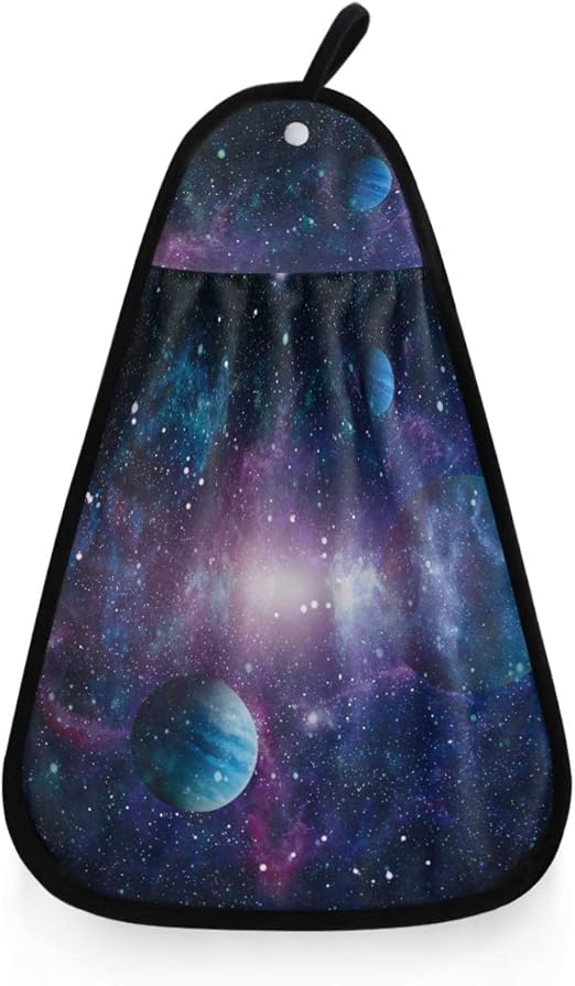 Amazon Com Kaariok 3d Planets Stars Galaxy Outer Space Beauty Astral Hanging Hand Towel Kitchen Absorbent Dish Loop Cleaning Towel For Bathroom Decor Kitchen Dining