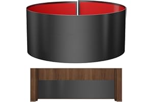 Sanbege Stainless Steel Door Kick Plate, 8" x 34" Door Push Plate, Self Adhesive Kickplate for 36" Doors Interior or Exterior (Brushed Black)